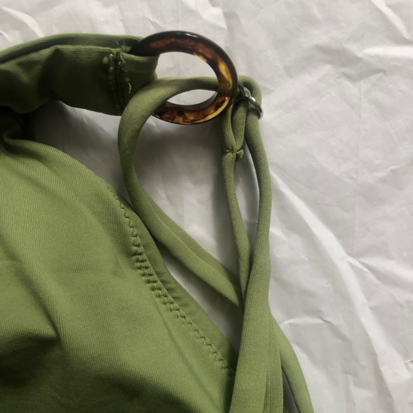 NWT Rosa Secret Green & Pink One Piece Bathing Suit Medium - Picture 6 of 7